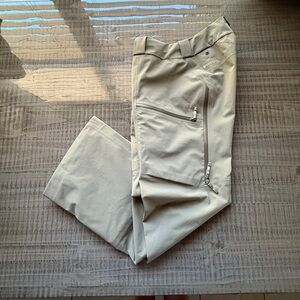 NEW WO TAGS Arc'teryx Men’s Saber AR Pants, Size Medium, Tan & Olive Green